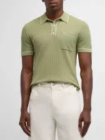 Rails Hardy Rib Cotton Polo In Arugula