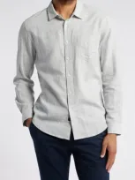 Rails Wyatt Crosshatch Button-up Shirt In Platinum Etch