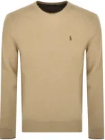 Ralph Lauren Crew Neck Knit Jumper Brown