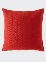 Ralph Lauren Oakfield European Sham In Red