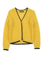 Relish Babies'  Toddler Girl Cardigan Yellow Size 6 Acrylic, Wool, Viscose, Alpaca Wool