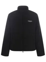 Represent High Neck Jacket With Zip Closure In Black