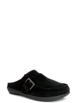 Revitalign Siesta Faux Fur Lined Clog In Black