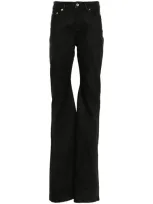 Rick Owens Drkshdw Black Bias Bootcut Jeans In 黑色