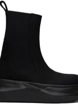 Rick Owens Drkshdw Black Beatle Abstract Chelsea Boots In 99 Black/black