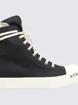 Rick Owens Drkshdw Black Canvas High Top Sneakers