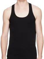 Rick Owens Drkshdw Black Porterville Scoop Neck Tank In 09 Black