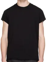 Rick Owens Drkshdw Black Porterville Small Level T-shirt In 09 Black