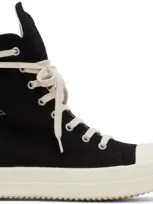 Rick Owens Drkshdw Black Porterville Sneaks Sneakers In 9811 Black/pearl/mil