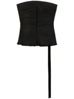 Rick Owens Drkshdw Bustier Top In Black