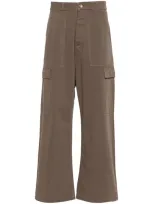 Rick Owens Drkshdw Cargo Pants In Brown