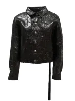 Rick Owens Drkshdw Denim Jacket - Alice Shirt Black