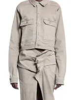 Rick Owens Drkshdw Coats & Jackets In Grey