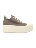 Rick Owens Drkshdw Double Bumper Low Sneaks In Grey