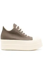 Rick Owens Drkshdw Double Bumper Low-top Sneakers In Neutrals