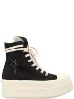 Rick Owens Drkshdw Double Bumper Sneaks In Black