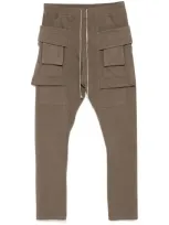 Rick Owens Drkshdw Drawstring Trousers In Neutrals