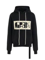 Rick Owens Drkshdw Drk Logo Granbury Hoodie In Black