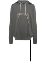 Rick Owens Drkshdw Furka Hoodie In Grey