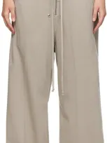 Rick Owens Drkshdw Gray Porterville Geth Belas Lounge Pants In 08 Pearl