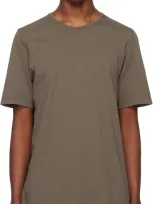 Rick Owens Drkshdw Gray Porterville Level T-shirt In 34 Dust