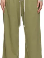 Rick Owens Drkshdw Green Porterville Geth Bela Lounge Pants In 85 Sage