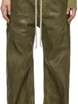 Rick Owens Drkshdw Green Porterville Pusher Jeans In 85 Sage