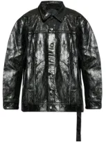 Rick Owens Drkshdw Oversized Buttoned Jacket In Black