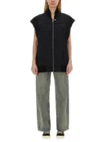 Rick Owens Drkshdw "jumbo Flight" Vest In Black