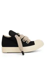 Rick Owens Drkshdw Jumbo Lace Puffer Low Top Sneaker In Black