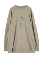 Rick Owens Drkshdw Jumbo Ls T In Black