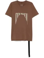 Rick Owens Drkshdw Level T-shirt In Brown