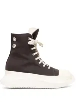 Rick Owens Drkshdw Lido Abstract Sneakers In Brown