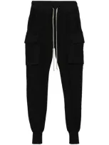 Rick Owens Drkshdw Black Mastodon Cotton Track Pants