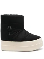 Rick Owens Drkshdw Mega Bumper Low Lunar Boots In Black