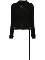 Rick Owens Drkshdw Zip-up Cotton Hoodie In Black