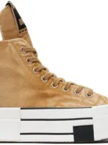 Rick Owens Drkshdw Dbl Drkstar A06756c Sneakers In Yellow