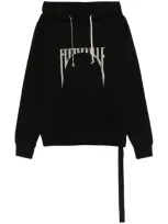 Rick Owens Drkshdw Oversized Hoodie In Black