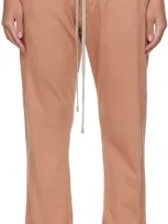 Rick Owens Drkshdw Pink Berlin Lounge Pants In 13 Dark Pink