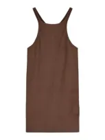 Rick Owens Drkshdw Sleeveless Racer Top In Brown