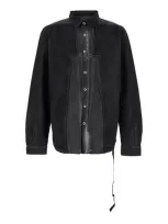 Rick Owens Drkshdw Splintered Shirt In Grey