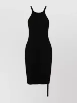 Rick Owens Drkshdw Sleeveless Cotton Dress In Black