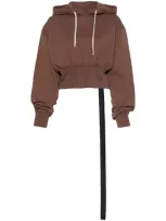 Rick Owens Drkshdw Tatlin Hoodie In Brown