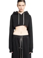 Rick Owens Drkshdw Cropped Sweatshirt In Black