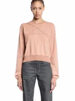 Rick Owens Drkshdw Woman Pink Sweatshirts