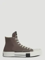 Rick Owens Drkshdw X Converse Turbodrk High Top Sneakers In Brown