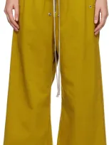 Rick Owens Drkshdw Yellow Porterville Geth Belas Lounge Pants In 92 Ochre