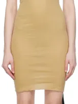 Rick Owens Drkshdw Yellow Racer Back Minidress In 42 Mustard