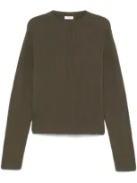 Rier Crew-neck Sweater In Green