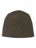 Rier Fisherman's-knit Beanie In Green